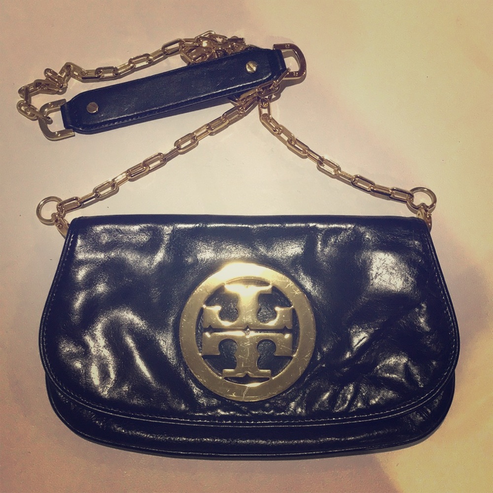 Tory Burch Reva Clutch Black